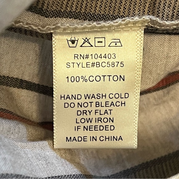 JOA Los Angeles Womens Crop Top Tan Stripped Long Sleeve Open Back Ties Large - Picture 8 of 8